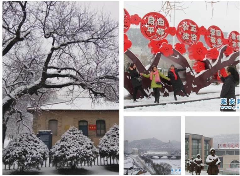 圣地披银装 呈现别样美